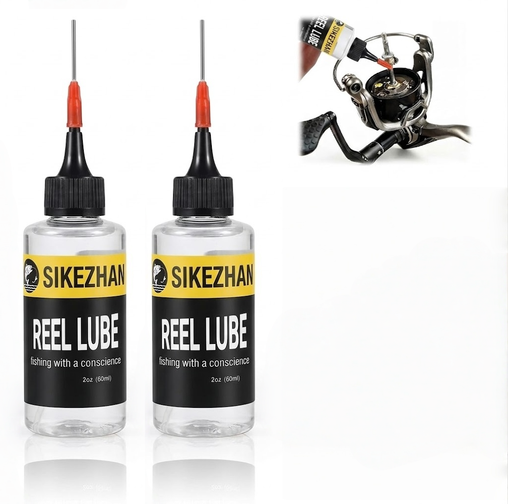 Ice Fishing Line - น้ำมันหล่อลื่นรอกตกปลา SIKEZHAN 60 มล. พร้อมหัวฉีดแบบเข็มสำหรับหล่อลื่นแบริ่งรอกอย่างแม่นยำ ป้องกันสนิม