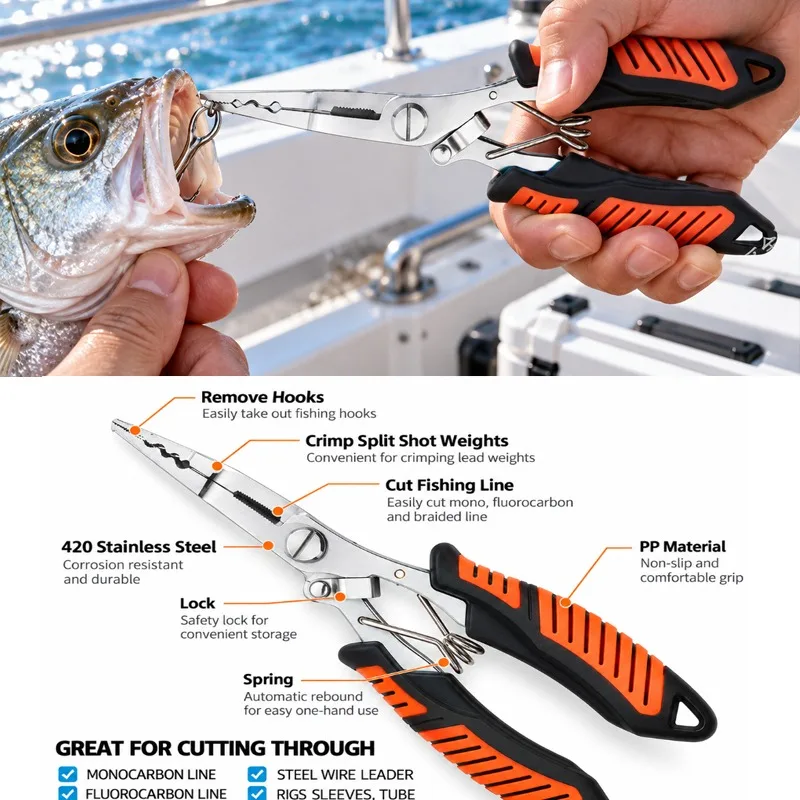ชุดคีมตกปลาอเนกประสงค์ระดับมือ - Fishing Line Cutter บทวิจารณ์และราคา