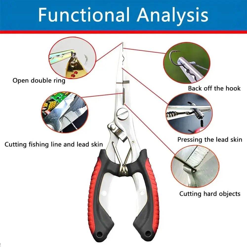 คีมตกปลาสแตนเลส ที่ถอดเบ็ดตกปล - Fishing Line Cutter บทวิจารณ์และราคา