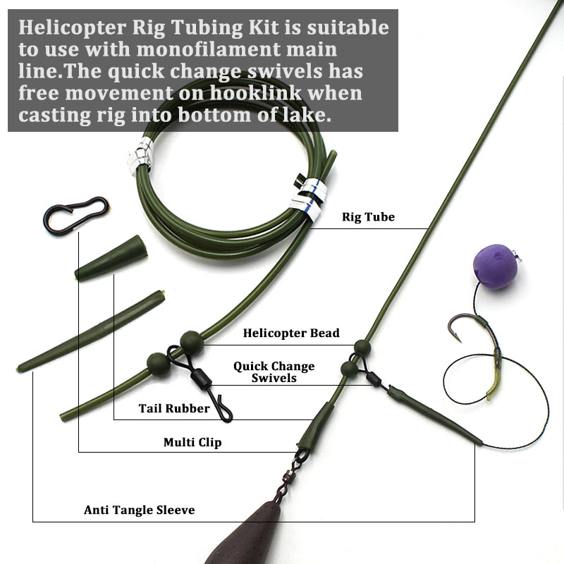 3x Pre Rigged Rig Tube เฮลิคอป - Leader Line บทวิจารณ์และราคา
